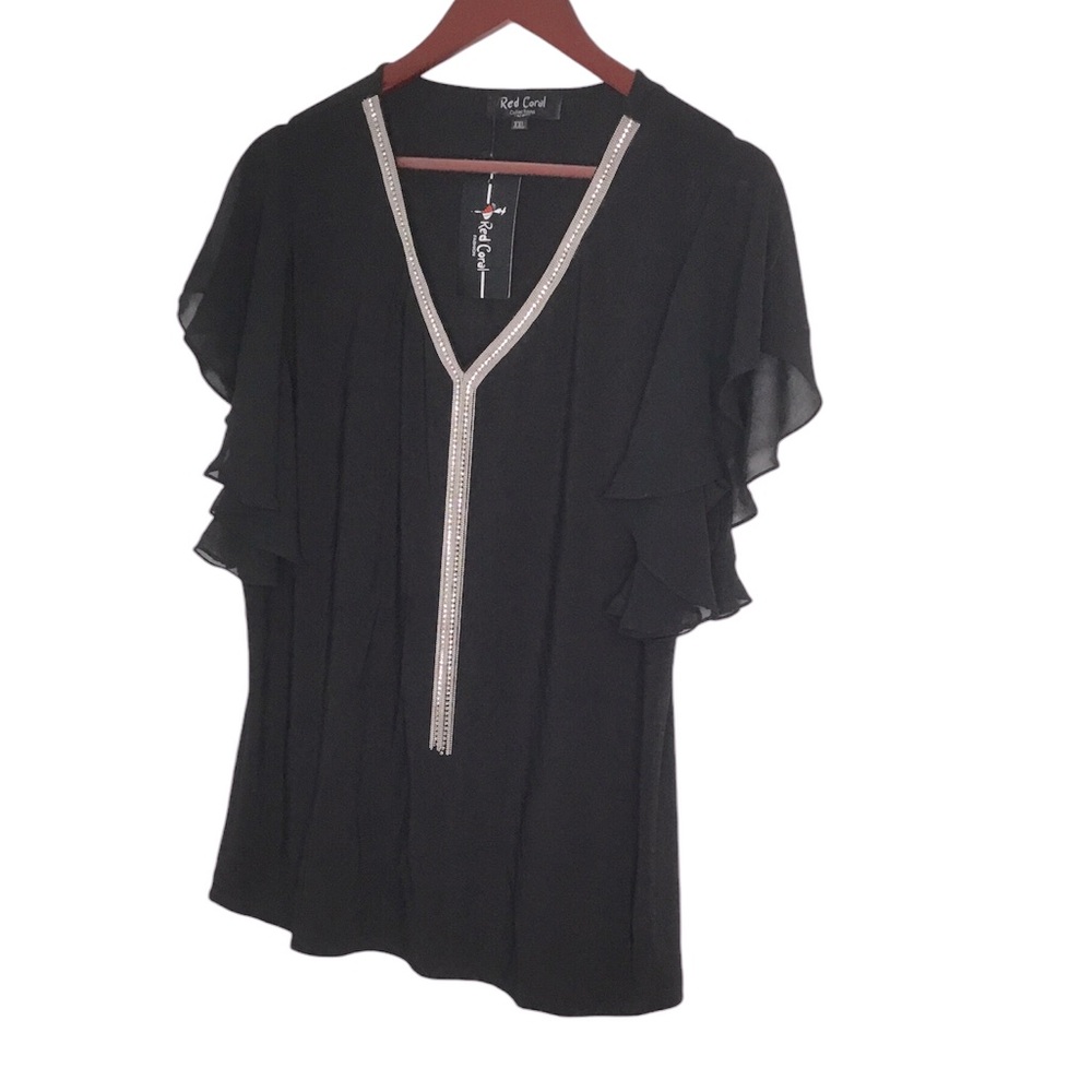 Red Coral Women’s Blouse - Size XXL - NWT.    6